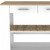 White and Brown 40" Rolling Kitchen Cart With Storage