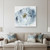 Gray And Blue Unframed Flower Canvas Wall Art - 808230015401