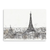 Monochrome Paris Rooftops Sketch Unframed Print Wall Art - 808230016941
