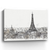 Monochrome Paris Rooftops Sketch Unframed Print Wall Art - 808230016941