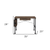 39" Brown and Black Writing Desk - 606114863205