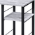 47" Antiqued White and Black Writing Desk - 606114863625