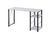 47" Antiqued White and Black Writing Desk - 606114863625