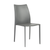 Set of Two Gray Upholstered Leather Dining Side Chairs - 808230089723
