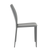 Set of Two Gray Upholstered Leather Dining Side Chairs - 808230089723