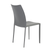 Set of Two Gray Upholstered Leather Dining Side Chairs - 808230089723