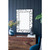 28" Black Metal And Glass Mosaic Framed Accent Mirror - 608219375881