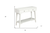 42" White Solid Wood Console Table With Shelves And Drawers - 606114802815