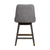 26" Gray Solid Wood Swivel Bar Chair - 606114745983