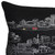 Homeroots Home Decor New Orleans Nighttime Skyline Lumbar Decorative Pillow, Black, 35 Inches