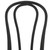 Set of Two Black and Natural Solid Wood And Rattan Curved Back Dining Side Chairs - 808230089617