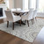 10' X 14' Gray Silver And Ivory Floral Medallion Washable Indoor Outdoor Area Rug - 608219331528