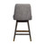 26" Taupe and Gray Solid Wood Counter Height Swivel Bar Chair - 606114746003