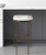 35" Gold Leather and Metal Backless Bar Chair - 808230035966