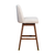 Beige and Brown Solid Wood Bar Height Swivel Bar Chair - 606114746034