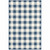 2' X 3' Blue Geometric Stain Resistant Indoor Outdoor Area Rug - 606114574842