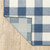2' X 3' Blue Geometric Stain Resistant Indoor Outdoor Area Rug - 606114574842