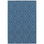 9' X 13' Blue Geometric Stain Resistant Indoor Outdoor Area Rug