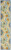 2' X 12' Blue Yellow And White Toile Non Skid Indoor Outdoor Runner Rug - 606114455318