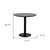 32" Black Rounded Steel Bar Table - 608219152741