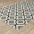 6' X 9' Beige Geometric Stain Resistant Indoor Outdoor Area Rug - 606114580799