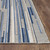 3’ x 5’ Blue Abstract Striped Indoor Outdoor Area Rug - 606114592709