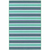 8' X 11' Blue and Green Geometric Stain Resistant Indoor Outdoor Area Rug