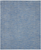 7' X 10' Blue And Grey Striped Non Skid Indoor Outdoor Area Rug