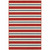 4' X 6' Red Geometric Stain Resistant Indoor Outdoor Area Rug - 606114575023