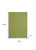 4' X 6' Green Non Skid Indoor Outdoor Area Rug - 606114456346