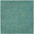 7' X 7' Blue And Green Square Striped Non Skid Indoor Outdoor Area Rug