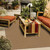 2' X 4' Tan Striped Stain Resistant Indoor Outdoor Area Rug - 606114572046