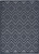 6' X 9' Navy Blue Argyle Indoor Outdoor Area Rug