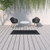 2' X 8' Black Stain Resistant Indoor Outdoor Area Rug - 606114582205