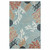 5' X 7' Blue Orange Navy And White Abstract Stain Resistant Indoor Outdoor Area Rug - 606114065012