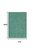 6' X 9' Blue And Green Striped Non Skid Indoor Outdoor Area Rug - 606114455981