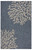 5’ X 7’ Navy Coral Reef Indoor Outdoor Area Rug