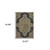 2' X 4' Black Oriental Stain Resistant Indoor Outdoor Area Rug - 606114582748