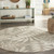 8’ Round Natural Leaves Indoor Outdoor Area Rug - 4512822812045