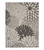 10' X 13' Silver Grey Floral Non Skid Indoor Outdoor Area Rug