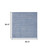 7' X 7' Blue And Grey Square Striped Non Skid Indoor Outdoor Area Rug - 606114456124