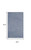 3' X 5' Blue And Grey Striped Non Skid Indoor Outdoor Area Rug - 606114458234