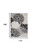10' X 13' Black And White Floral Non Skid Indoor Outdoor Area Rug - 606114454304