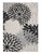 10' X 13' Black And White Floral Non Skid Indoor Outdoor Area Rug