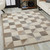 8’ x 10’ Gray Triangle Indoor Outdoor Area Rug - 606114593102