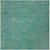 9' X 9' Blue And Green Square Striped Non Skid Indoor Outdoor Area Rug