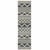 2' X 7' Beige Geometric Stain Resistant Indoor Outdoor Area Rug - 606114580324