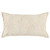 Homeroots Home Decor Beige Botanical Pattern Embroidered Lumbar Pillow, Beige, 26 x 14 x 6.25 Inches