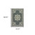 4' X 6' Grey Oriental Stain Resistant Indoor Outdoor Area Rug - 606114582861
