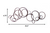 6.75 X 21.5 X 55.5 Silver Industrial Metallic Multi Circle Wall Decor - 689805007157